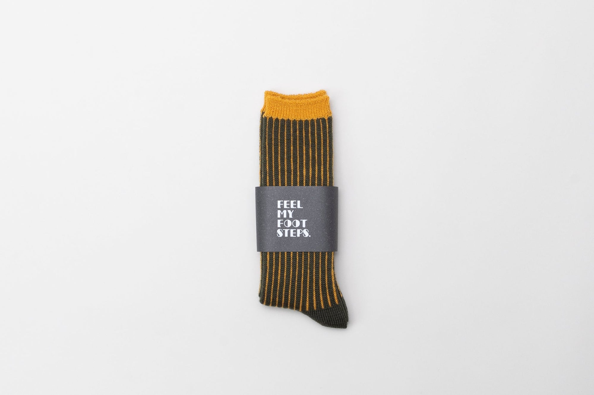 TWO TONE RIBBED double cylinder socks